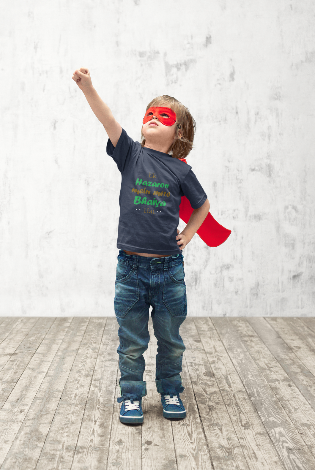 Ek Hazaro Mein Mere Bhaiya Half Sleeves T-Shirt for Boy-KidsFashionVilla