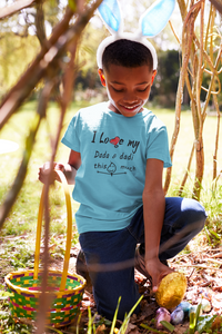 I Love Dada Dadi Half Sleeves T-Shirt for Boy-KidsFashionVilla