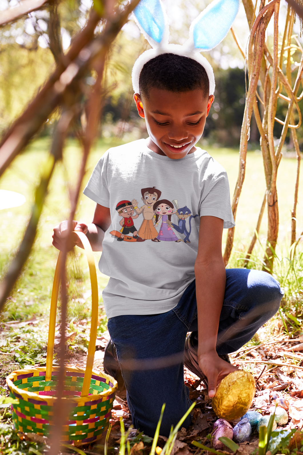 Cute Cartoon Half Sleeves T-Shirt for Boy-KidsFashionVilla