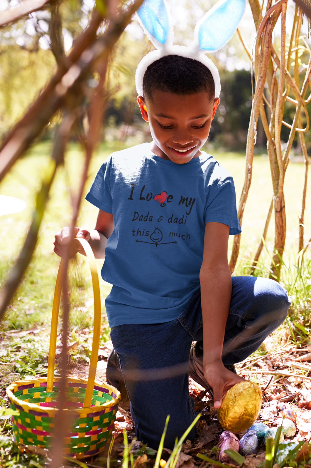 I Love Dada Dadi Half Sleeves T-Shirt for Boy-KidsFashionVilla