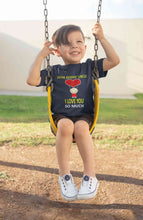Load image into Gallery viewer, Custom Name I love My Uncle So Much Half Sleeves T-Shirt for Boy-KidsFashionVilla
