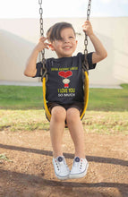 Load image into Gallery viewer, Custom Name I love My Uncle So Much Half Sleeves T-Shirt for Boy-KidsFashionVilla
