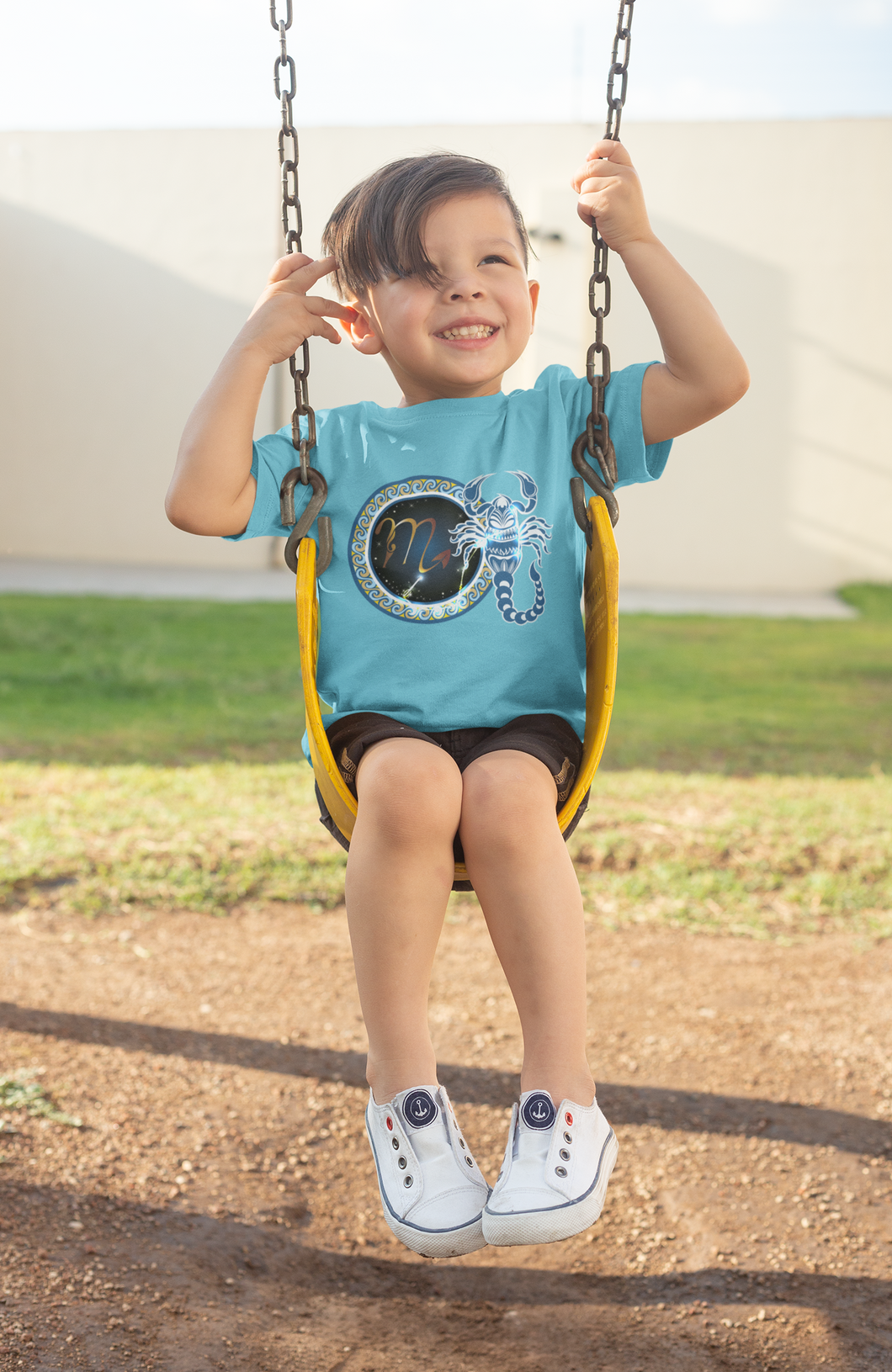 Scorpio Zodiac Sign Half Sleeves T-Shirt for Boy-KidsFashionVilla