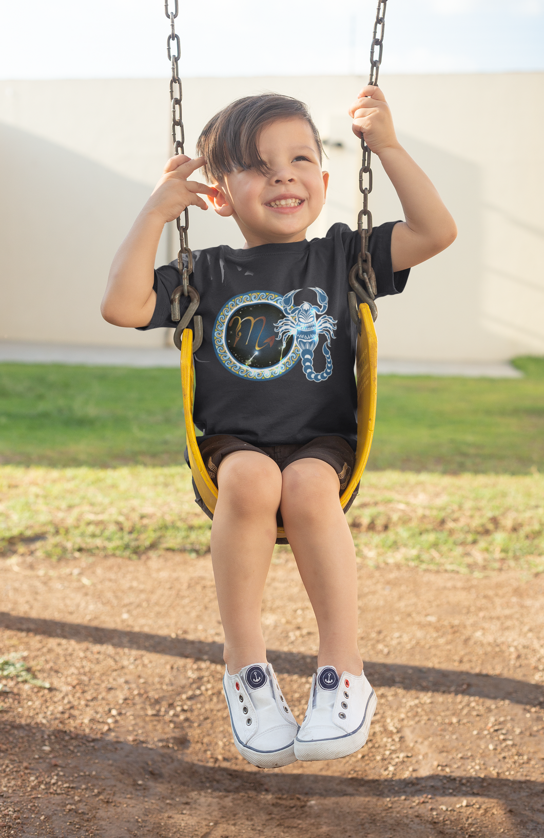 Scorpio Zodiac Sign Half Sleeves T-Shirt for Boy-KidsFashionVilla