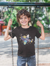 Load image into Gallery viewer, Jumbo Jet Cartoon Half Sleeves T-Shirt for Boy-KidsFashionVilla
