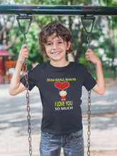 Load image into Gallery viewer, Custom Name I love My Bhaiya So Much Half Sleeves T-Shirt for Boy-KidsFashionVilla
