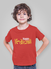Load image into Gallery viewer, Happy Diwali Half Sleeves T-Shirt for Boy-KidsFashionVilla
