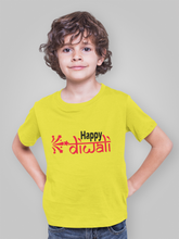 Load image into Gallery viewer, Happy Diwali Half Sleeves T-Shirt for Boy-KidsFashionVilla
