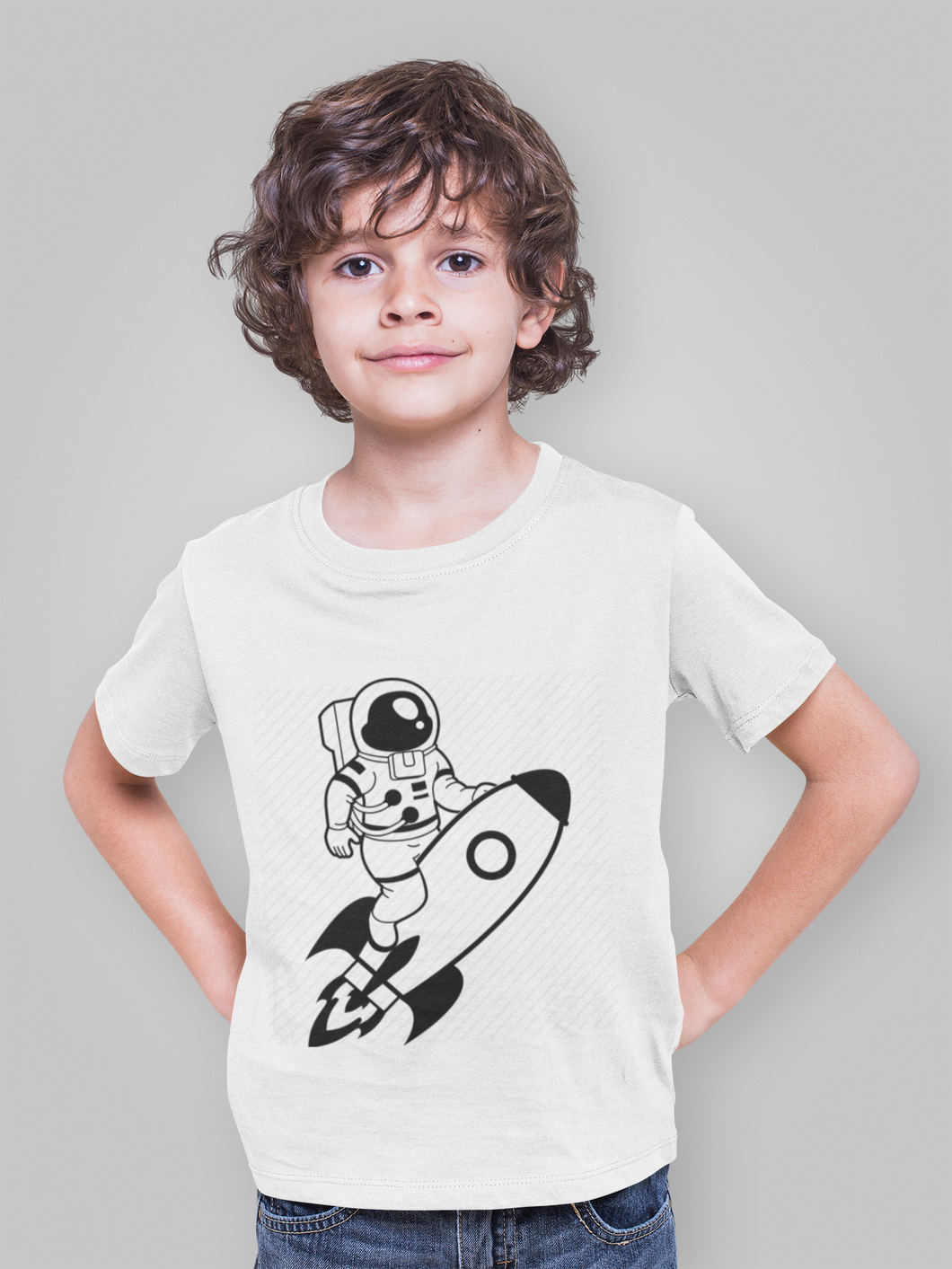 Future Astronaut Half Sleeves T-Shirt for Boy-KidsFashionVilla