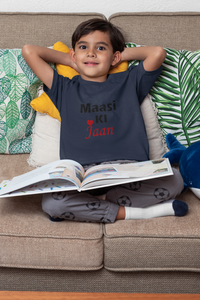 Maasi Ki Jaan Half Sleeves T-Shirt for Boy-KidsFashionVilla