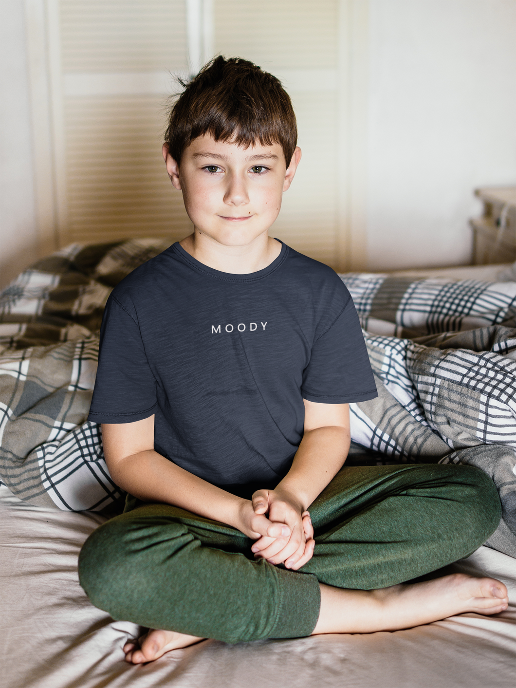 Moody Minimals Half Sleeves T-Shirt for Boy-KidsFashionVilla