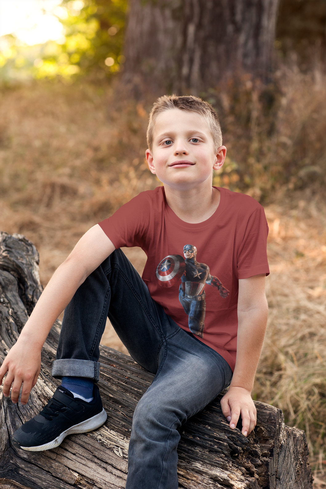 Superhero Half Sleeves T-Shirt for Boy-KidsFashionVilla