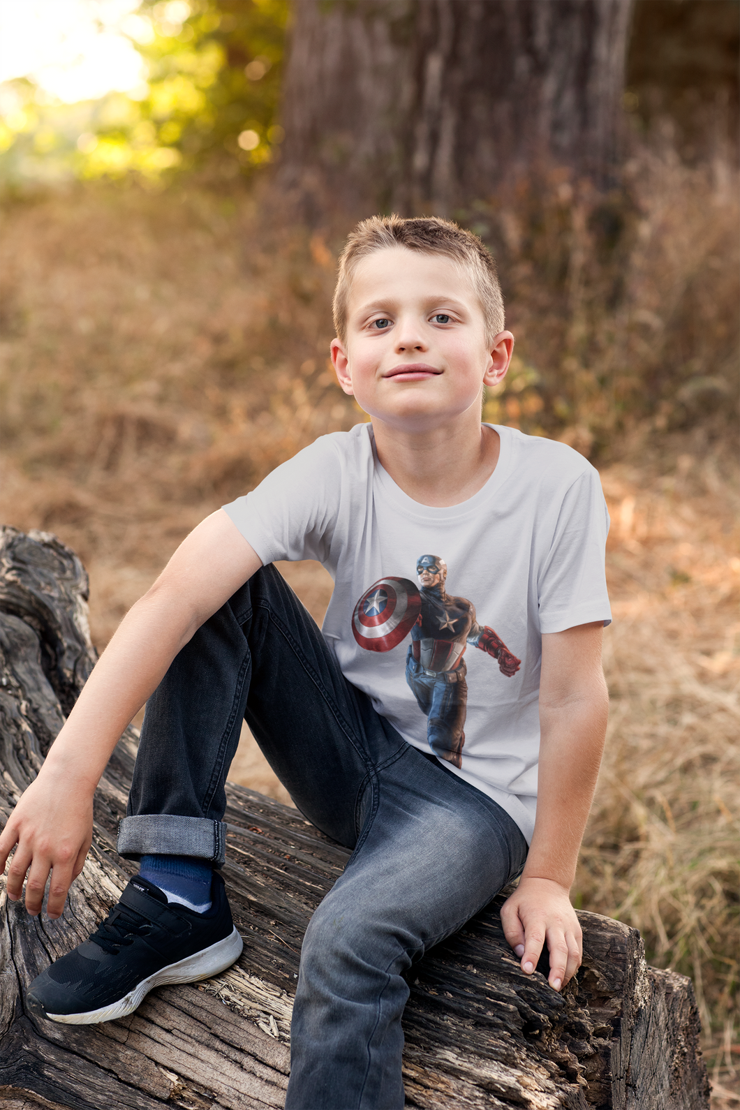 Superhero Half Sleeves T-Shirt for Boy-KidsFashionVilla