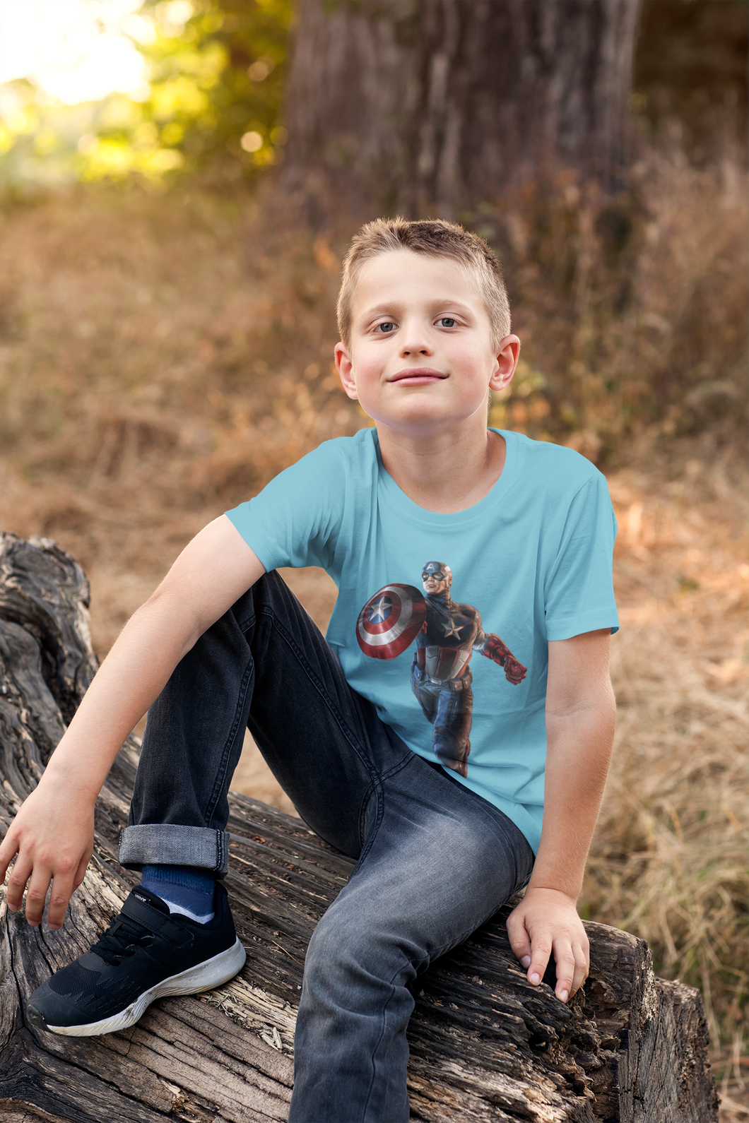 Superhero Half Sleeves T-Shirt for Boy-KidsFashionVilla