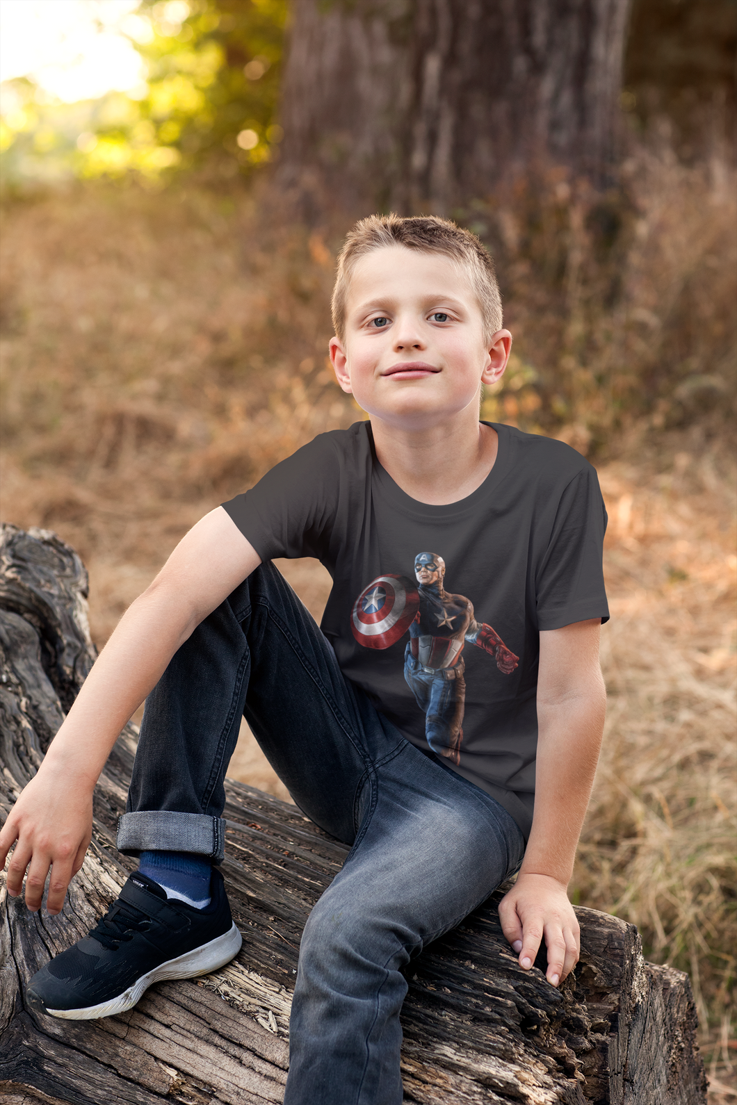 Superhero Half Sleeves T-Shirt for Boy-KidsFashionVilla