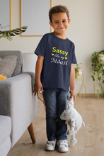 Load image into Gallery viewer, Sassy Like My Masi Half Sleeves T-Shirt for Boy-KidsFashionVilla
