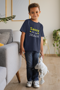 Sassy Like My Masi Half Sleeves T-Shirt for Boy-KidsFashionVilla