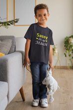 Load image into Gallery viewer, Sassy Like My Masi Half Sleeves T-Shirt for Boy-KidsFashionVilla
