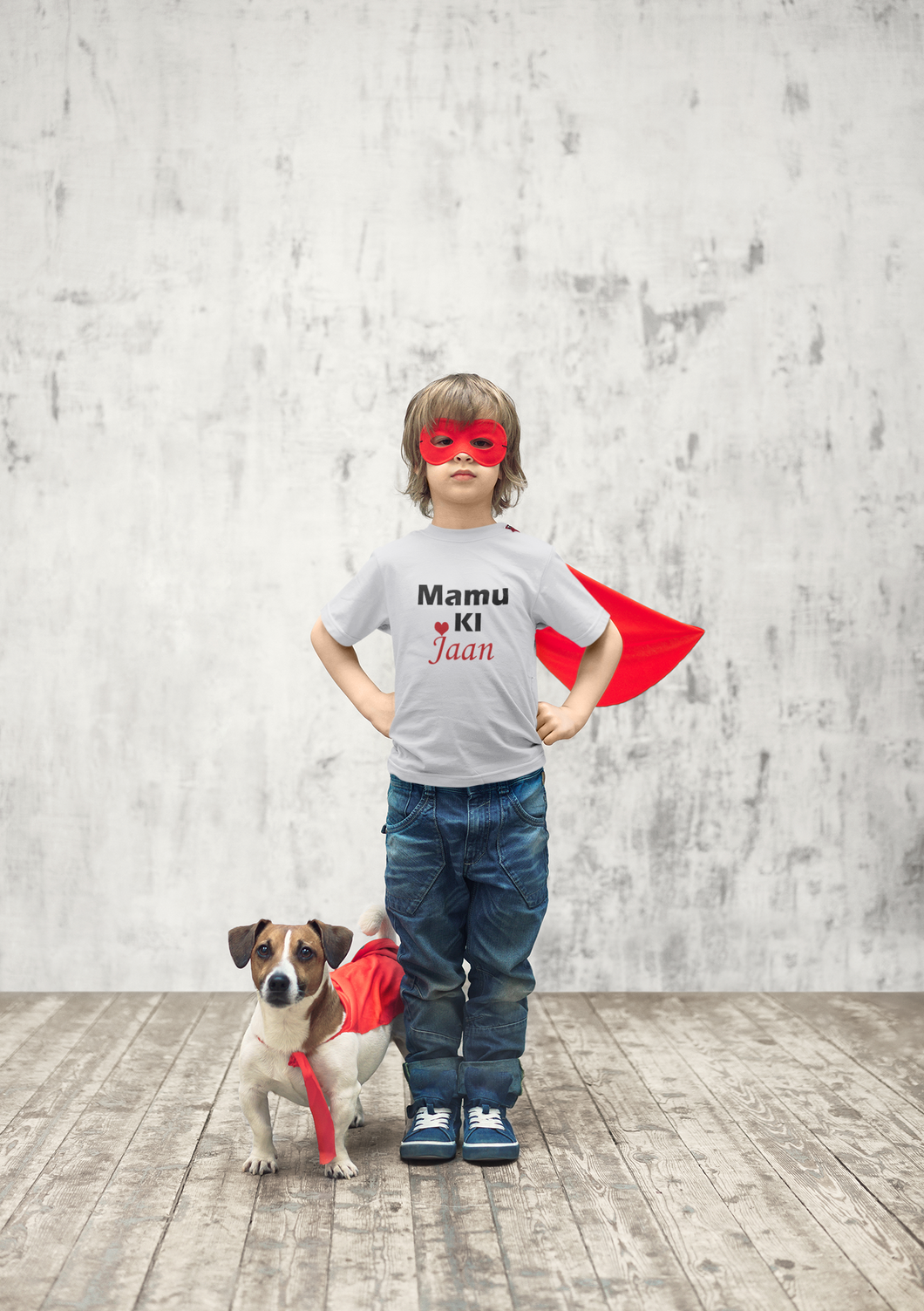 Mamu Ki Jaan Half Sleeves T-Shirt for Boy-KidsFashionVilla