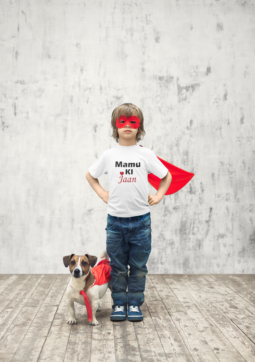 Mamu Ki Jaan Half Sleeves T-Shirt for Boy-KidsFashionVilla