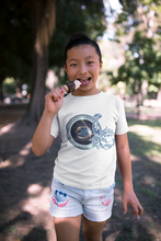 Load image into Gallery viewer, Cancer Zodiac Sign Half Sleeves T-Shirt For Girls -KidsFashionVilla
