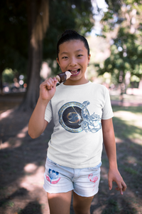 Cancer Zodiac Sign Half Sleeves T-Shirt For Girls -KidsFashionVilla