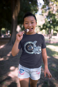 Cancer Zodiac Sign Half Sleeves T-Shirt For Girls -KidsFashionVilla