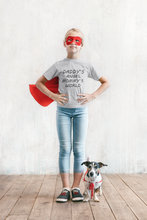 Load image into Gallery viewer, Daddys Angel Mommys World Half Sleeves T-Shirt For Girls -KidsFashionVilla
