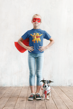 Load image into Gallery viewer, Cute Cartoon Half Sleeves T-Shirt For Girls -KidsFashionVilla

