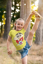 Load image into Gallery viewer, Cute Cartoon Half Sleeves T-Shirt For Girls -KidsFashionVilla
