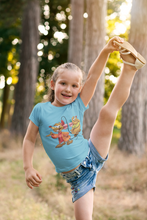 Load image into Gallery viewer, Cute Cartoon Half Sleeves T-Shirt For Girls -KidsFashionVilla
