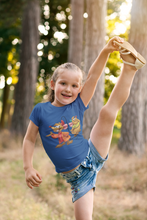 Load image into Gallery viewer, Cute Cartoon Half Sleeves T-Shirt For Girls -KidsFashionVilla
