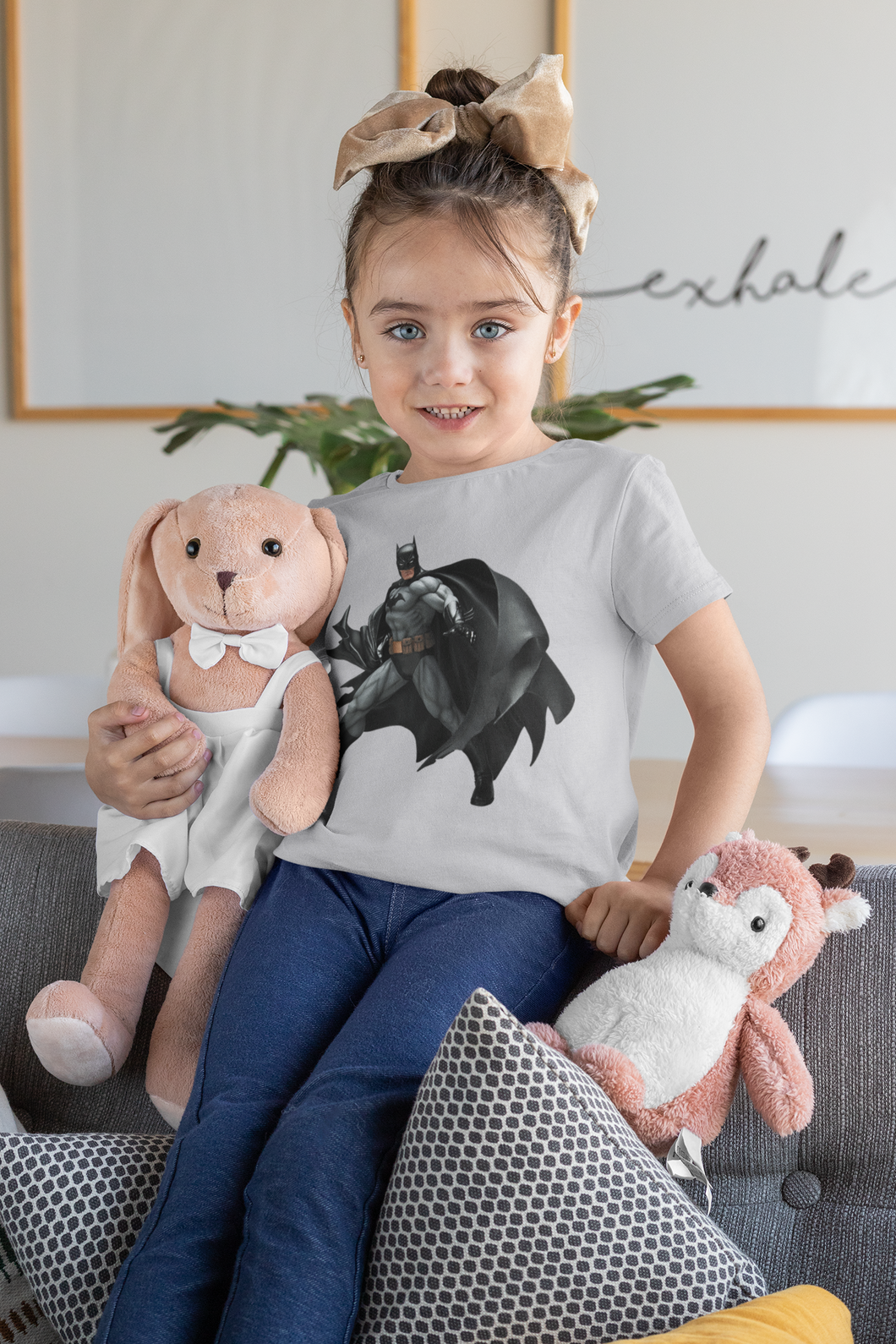Superhero Half Sleeves T-Shirt For Girls -KidsFashionVilla