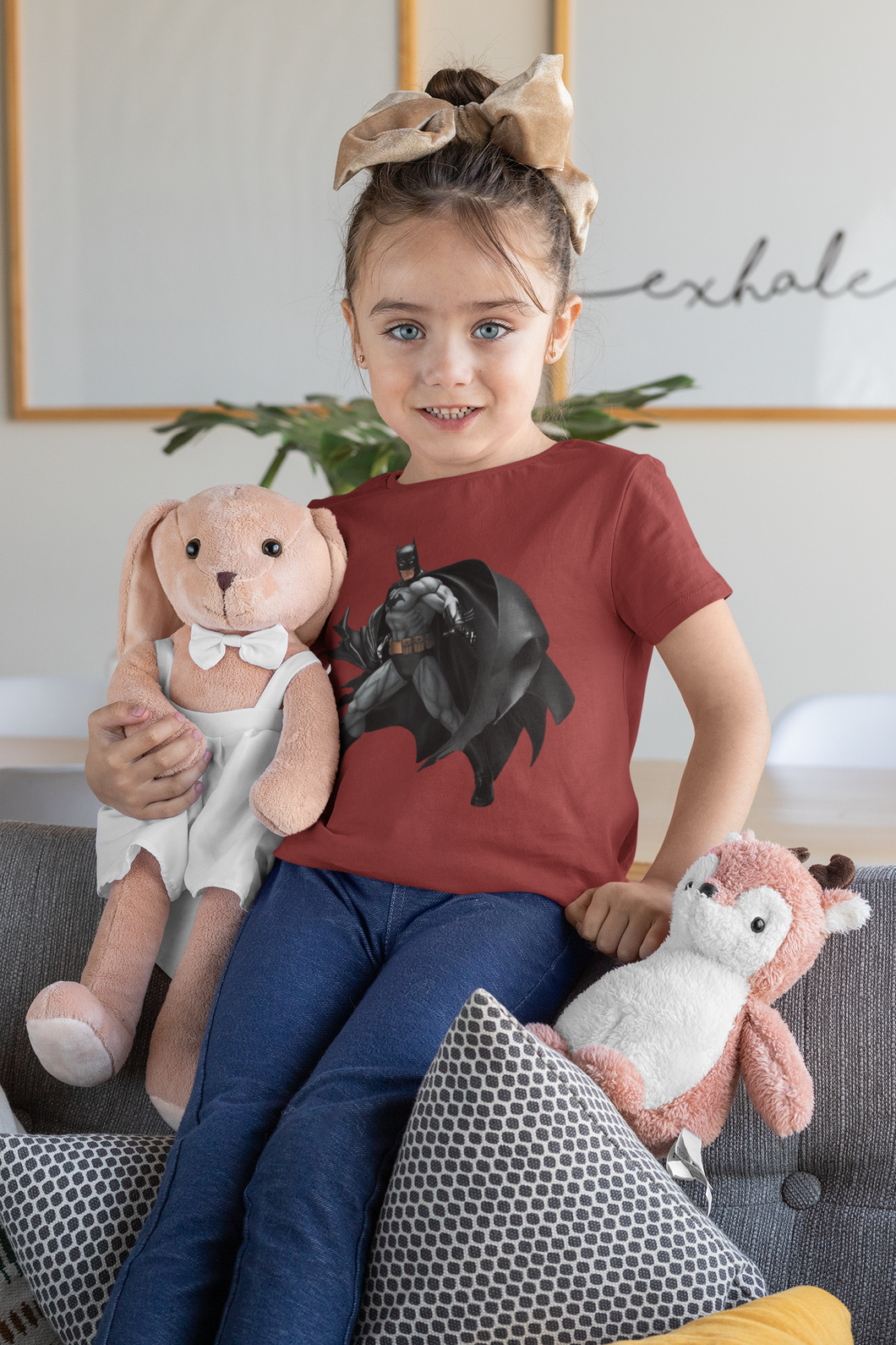 Superhero Half Sleeves T-Shirt For Girls -KidsFashionVilla