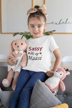 Load image into Gallery viewer, Sassy Like My Masi Half Sleeves T-Shirt For Girls -KidsFashionVilla
