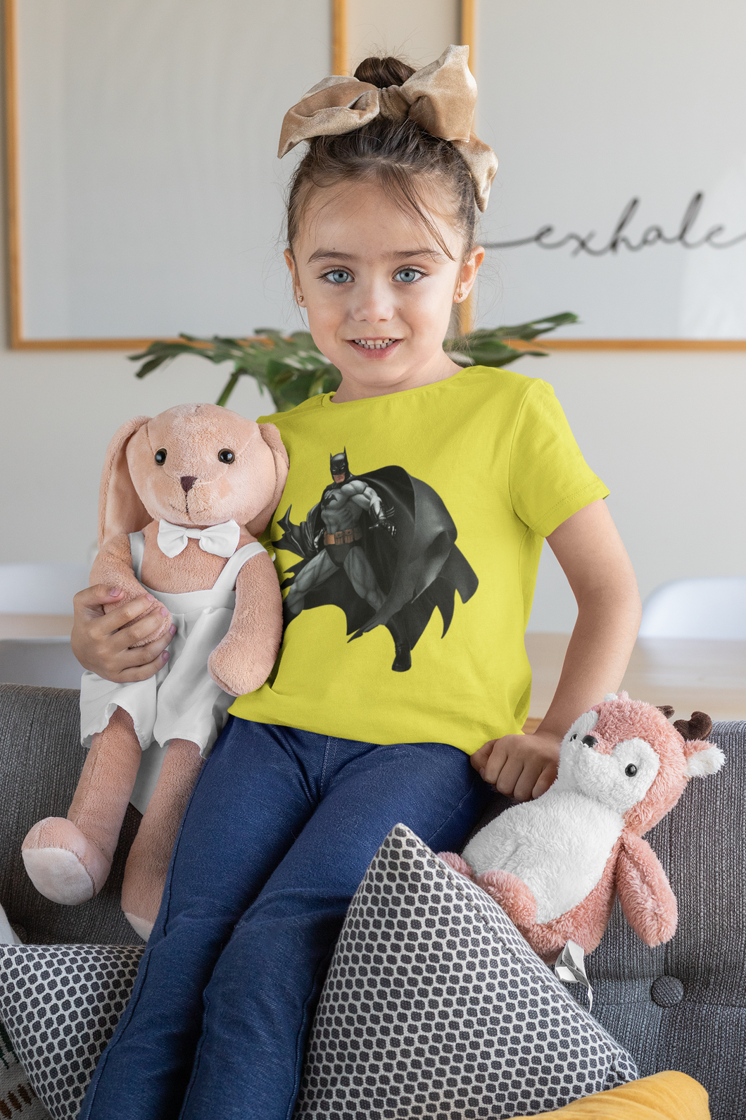 Superhero Half Sleeves T-Shirt For Girls -KidsFashionVilla