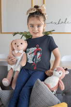 Load image into Gallery viewer, Cute Cartoon Half Sleeves T-Shirt For Girls -KidsFashionVilla
