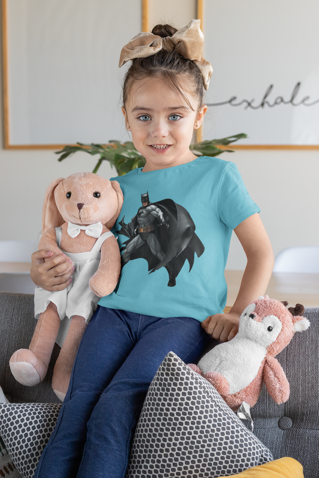 Superhero Half Sleeves T-Shirt For Girls -KidsFashionVilla