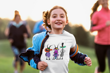 Load image into Gallery viewer, Cute Cartoon Half Sleeves T-Shirt For Girls -KidsFashionVilla
