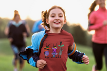 Load image into Gallery viewer, Cute Cartoon Half Sleeves T-Shirt For Girls -KidsFashionVilla
