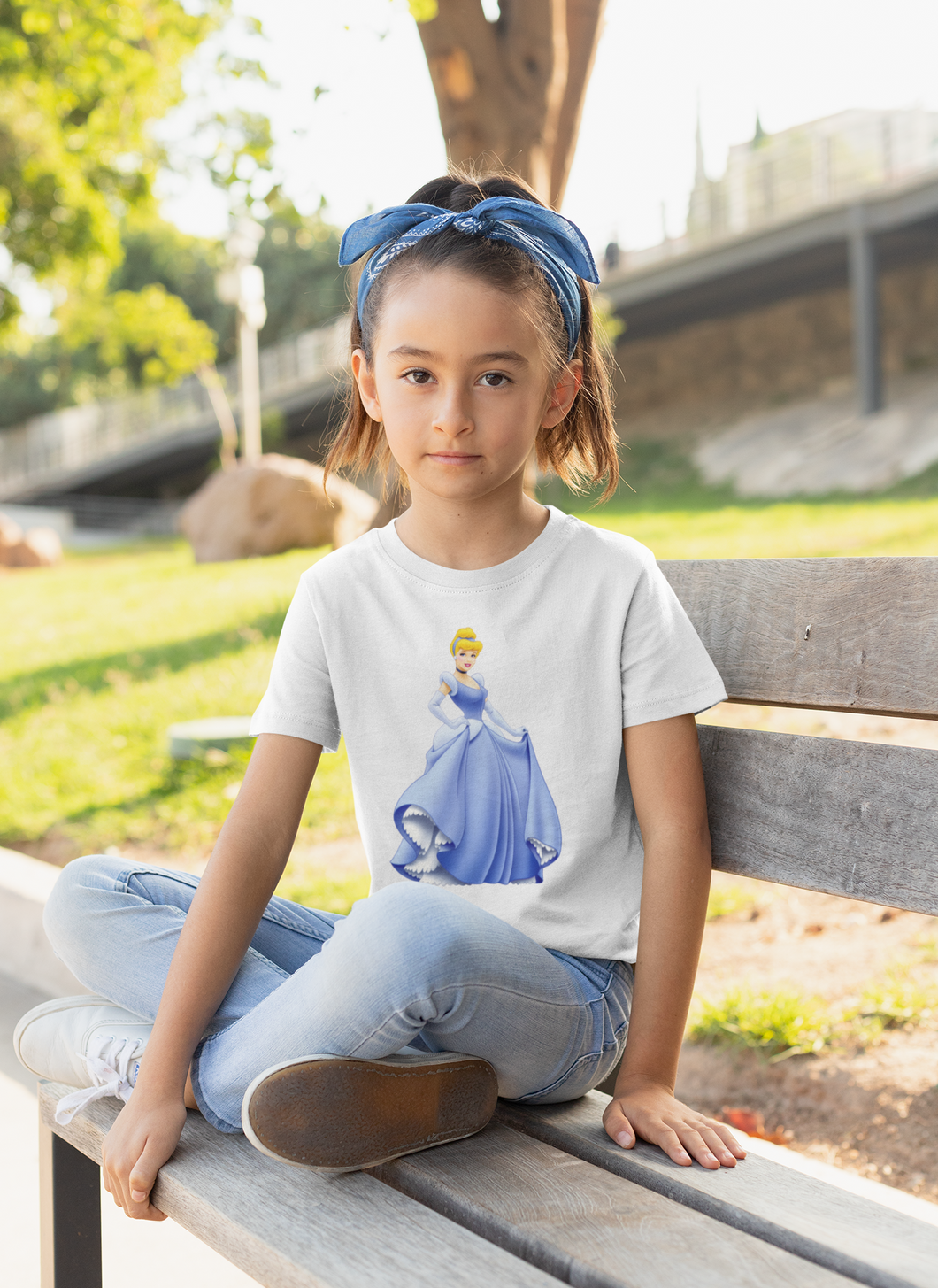 Cute Princess Half Sleeves T-Shirt For Girls -KidsFashionVilla