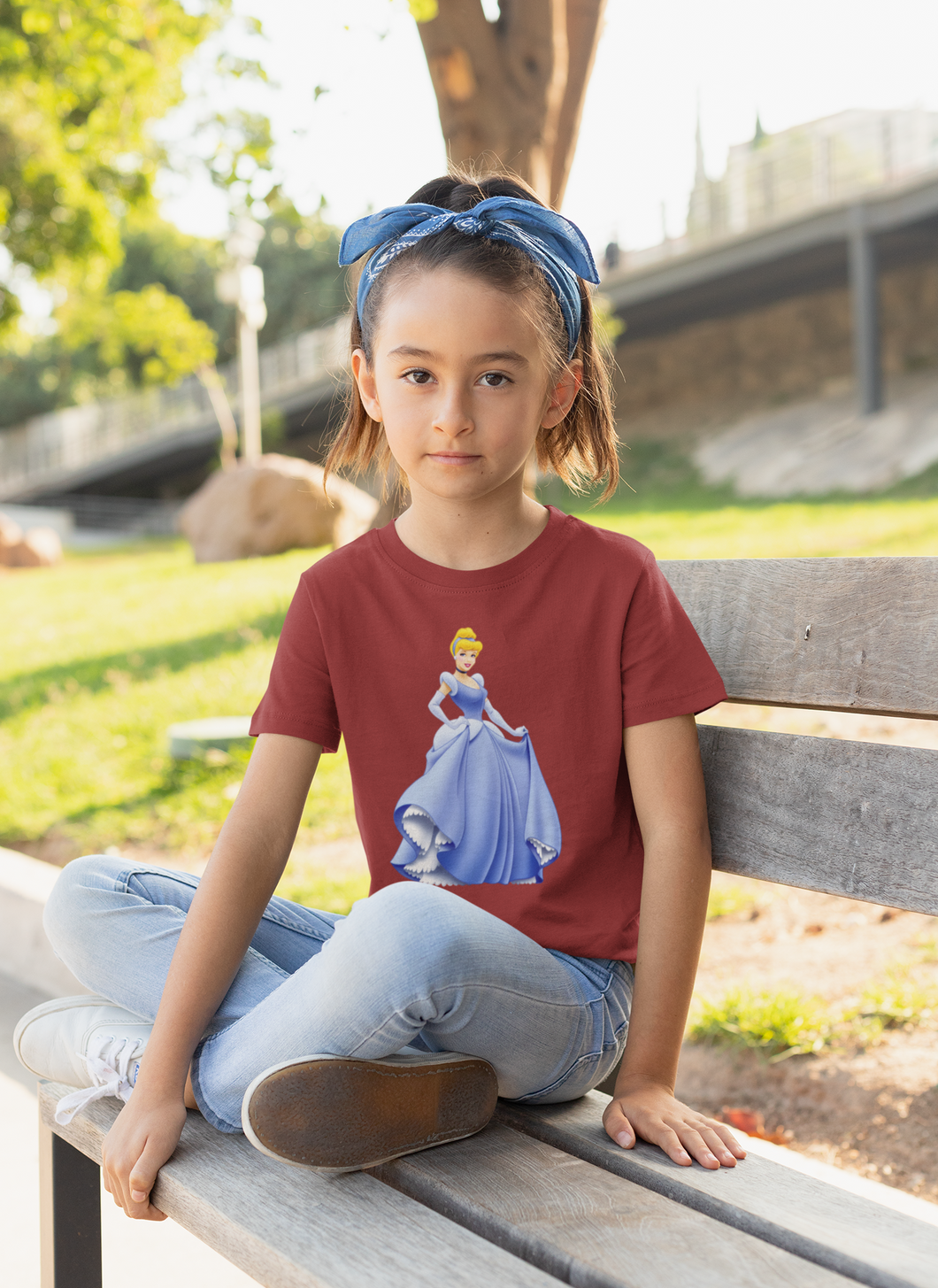 Cute Princess Half Sleeves T-Shirt For Girls -KidsFashionVilla