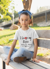 I Love My Bua Half Sleeves T-Shirt For Girls -KidsFashionVilla
