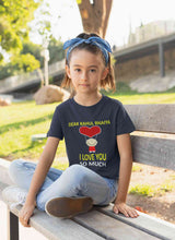 Load image into Gallery viewer, Custom Name I love My Bhaiya So Much Half Sleeves T-Shirt For Girls -KidsFashionVilla
