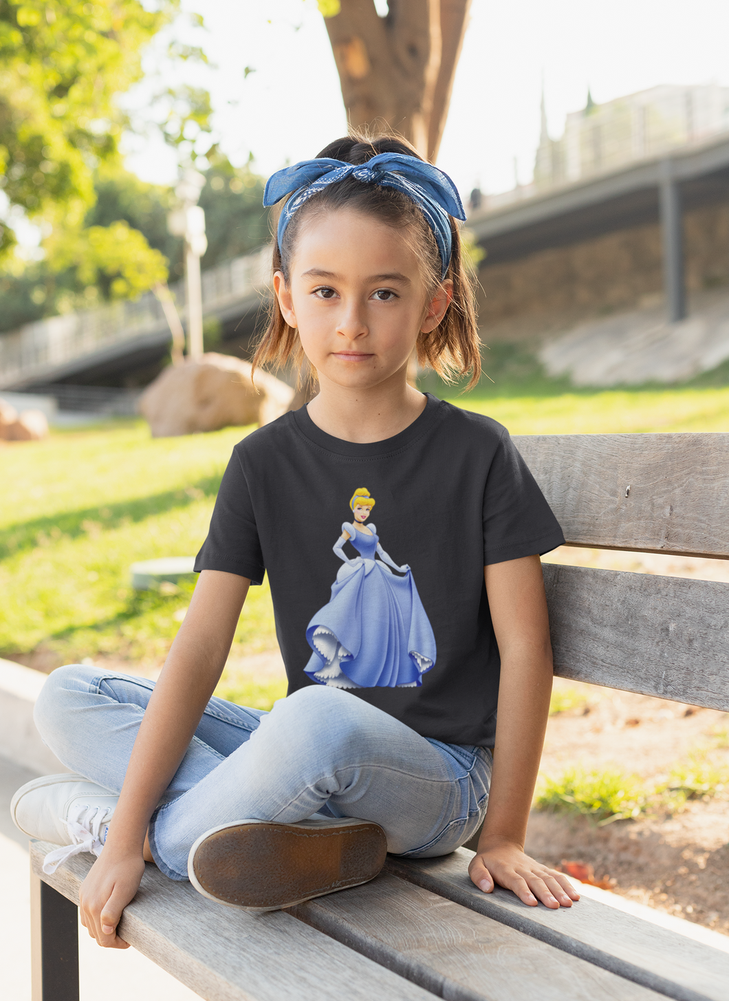 Cute Princess Half Sleeves T-Shirt For Girls -KidsFashionVilla