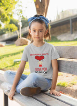 Load image into Gallery viewer, Custom Name I love My Bhaiya So Much Half Sleeves T-Shirt For Girls -KidsFashionVilla
