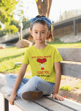 Load image into Gallery viewer, Custom Name I love My Bhaiya So Much Half Sleeves T-Shirt For Girls -KidsFashionVilla
