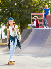 Load image into Gallery viewer, Cute Cartoon Half Sleeves T-Shirt For Girls -KidsFashionVilla
