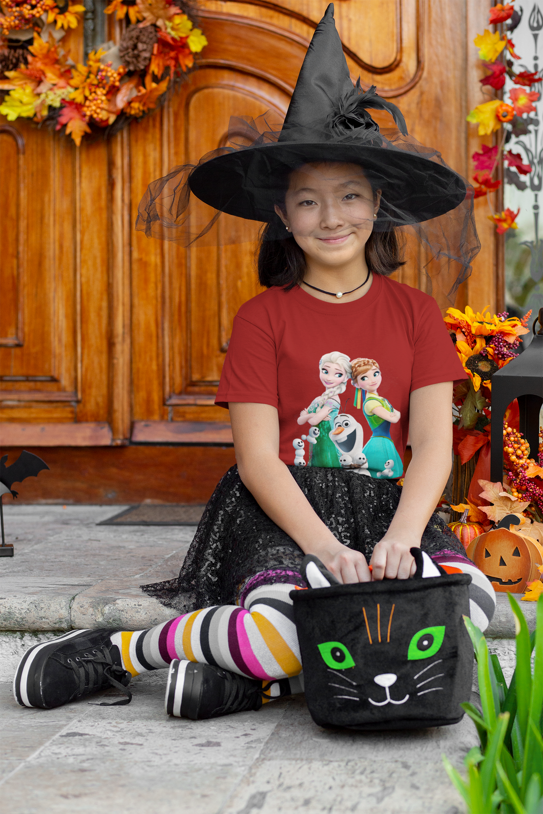 Cute Princess Half Sleeves T-Shirt For Girls -KidsFashionVilla