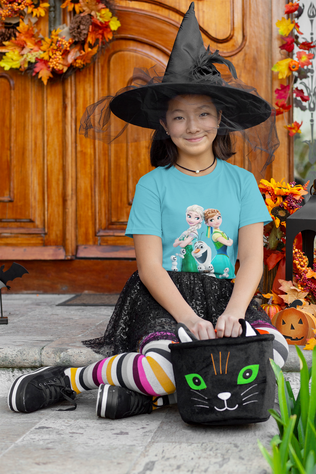 Cute Princess Half Sleeves T-Shirt For Girls -KidsFashionVilla